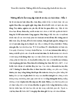 Văn mẫu lớp 8: Tóm tắt văn bản Những điều bí ẩn trong tập tính di cư của các loài chim - Chân trời sáng tạo