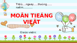 Giáo án điện tử Tiếng việt 1 bài 1 Chân trời sáng tạo : Cô chổi rơm