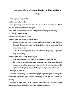Soạn bài Vẻ đẹp bài ca dao "Đứng bên ni đồng, ngó bên tê đồng" - Chân trời sáng tạo 6