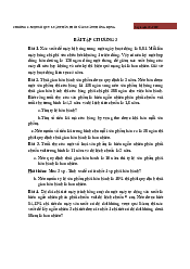 Bài tập chương 3 một số quy luật phân phối môn xác suất thống kê| Đại học Kinh tế Quốc Dân