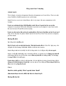 Tiếng Anh 6 Unit 7: Reading | Explorer English