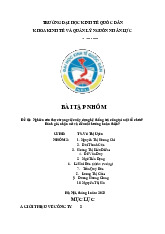 Nghiên cứu thực trạng việc xây dựng hệ thống trả công tại một tổ chức? Đánh giá, nhận xét và đề xuất hướng hoàn thiện? | Bài tập nhóm môn Quản trị nhân lực