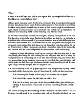 Bài tập Chương 1 2 | Môn Tâm lý học lao động- Trường Đại học Lao động - Xã hội