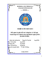 Đổi mới Sáng tạo và Kết quả Kinh doanh tại Hà Nội | Bài thảo luận phương pháp nghiên cứu khoa học
