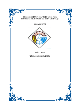 Giáo trình môn Kế toán doanh nghiệp 2 | Trường Cao đẳng nghề cơ giới và thủy lợi