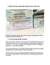 Yếu tố tác động lãi suất và dự báo lãi suất - Môn Thị trường và các định chế tài chính - Đại Học Kinh Tế - Đại học Đà Nẵng