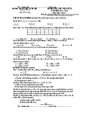 Đề giữa học kỳ 2 Toán 7 năm 2024 – 2025 phòng GD&ĐT Thuận Thành – Bắc Ninh