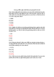 Trắc nghiệm chương 4 môn xác suất thống kê| Đại học Kinh tế Quốc Dân