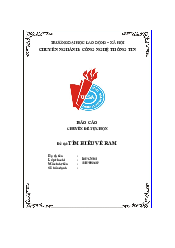 Báo cáo chuyên đề tự chọn: Tìm hiểu về RAM | Trường đại học Lao động - Xã hội