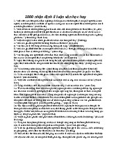 Tổng hợp 1000 nhận định lí luận văn học hay - Tài liệu tổng hợp