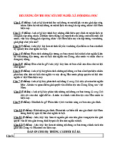 Đề cương ôn thi học kì Môn Chủ nghĩa xã hội khoa học | Đại học Sư Phạm Hà Nội