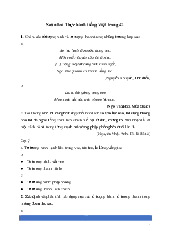 Soạn bài: Thực hành tiếng Việt trang 42 Ngữ Văn 8 | Kết nối tri thức