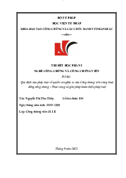 Báo cáo học phần