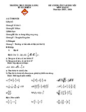 Đề cương học kì 1 Toán 7 năm 2025 – 2026 trường THCS Thăng Long – Hà Nội