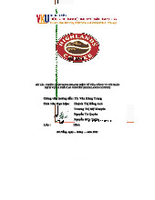 Tổng Quan Kinh Doanh Highlands Coffee - Phần 1