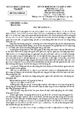 Đề minh họa tuyển sinh 10 Ngữ văn Sở GD Hòa Bình 2025-2026 có đáp án