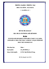 Tư tưởng Hồ Chí Minh về chủ nghĩa xã hội và xây dựng chủ nghĩa xã hội ở Việt Nam | Bài thảo luận tư tưởng Hồ Chí Minh