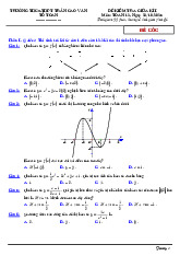 Đề giữa kì 1 Toán 12 năm 2025 – 2026 trường Trần Cao Vân – TP HCM