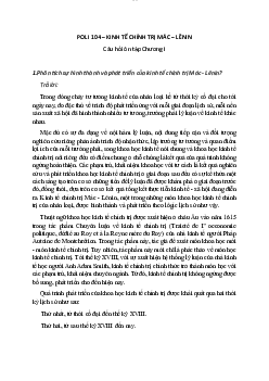 Ôn tập chương Đáp án| môn Triết học Mác -Lênin | Đại học sư phạm Hà nội