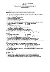 Bài tập về nhà Chương 7,8 môn Kinh tế vi mô | Trường Đại học Kinh Tế Quốc Dân