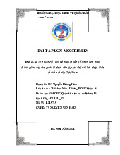 Vận dụng lý luận về mâu thuẫn để phân tích mâu thuẫn giữa xây dựng nền kinh tế độc lập, tự chủ với hội nhập kinh tế quốc tế của Việt Nam | Bài tập lớn môn triết học mác - lênin