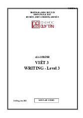 Writing Level 3 - Adjective Clauses and Sentence Structure