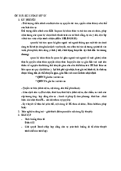 Ôn tập luật dân sự Việt Nam - Luật Dân Sự | Trường Đại học Luật, Đại học Quốc gia Hà Nội