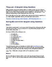 Hướng dẫn trả lời dạng bài Liking Questions trong IELTS Speaking môn English | Đại học kinh tế Quốc dân