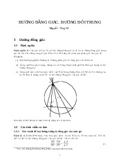 Chuyên đề đường đẳng giác, Đường đối trung | Toán 11