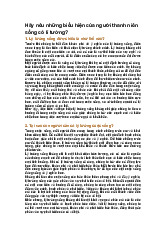 Hãy nêu những biểu hiện của người thanh niên sống có lí tưởng?