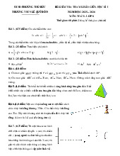 Đề tham khảo giữa kì 1 Toán 8 năm 2025 – 2026 trường THCS Lê Quý Đôn – TP HCM