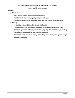 Chuyên đề trường hợp bằng nhau thứ ba của tam giác: góc – cạnh – góc (g.c.g)