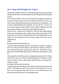 Soạn bài Thực hành tiếng Việt trang 100 | Ngữ văn 12 Cánh diều (Tập 1)