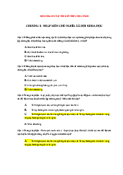 Nội dung ôn thi kết thúc học phần Chủ nghĩa xã hội khoa học | Trường Đại học Tài chính - Kế toán