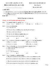 Ôn tập giữa kì 1 Toán 10 năm 2024 – 2025 trường THPT Trần Phú – Hà Nội