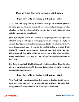 Văn mẫu lớp 6: Đóng vai Thạch Sanh kể lại chiến công giết chằn tinh (8 mẫu) | Kết nối tri thức