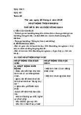 Giáo án hoạt động trải nghiệm 4