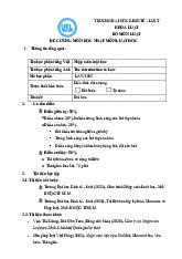 Đề cương  Nhập môn luật học | Trường Đại Học Nội Vụ Hà Nội