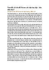 Trao đổi về vấn đề Trẻ em với việc học tập - Văn mẫu lớp 7