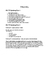 Tài liệu tiếng anh sưu tầm Speaking about TRAVEL
