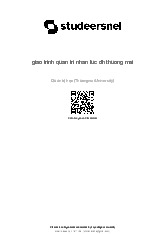 Giáo trình Quản trị nhân lực  - TMU