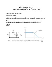Thực hành điện tử RC và RLC | Môn Điện tử cho CNTT - Đại học Bách Khoa Hà Nội