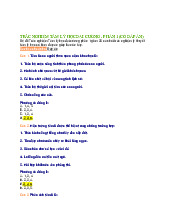 TRẮC NGHIỆM TÂM LÝ HỌC ĐẠI CƯƠNG - PHẦN 1 VÀ PHẦN 3 (CÓ ĐÁP ÁN)