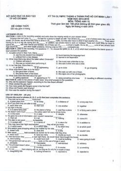 Tuyển tập đề thi Olympic 30 tháng 4 mở rộng từ năm 2014-2017 môn Tiếng Anh 10, 11