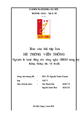 Báo cáo lớn Hệ Thống Viễn Thông: Nguyên lý OFDM | Thực tập cơ bản | Trường Đại học Bách khoa Hà Nội