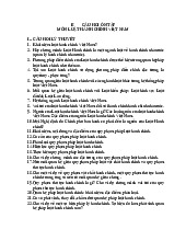 Ngân hàng câu hỏi ôn tập luật Hành chính | Trường Đại học Luật, Đại học Quốc gia Hà Nội