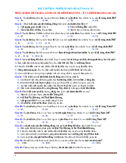 Bài tập trắc nghiệm địa 10 bài 38: thực hành viết báo cáo ngắn về kênh đào xuy–ê và kênh đào pa–ra-ma (có đáp án)