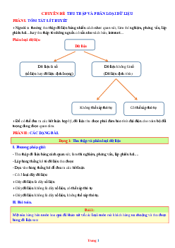Chuyên đề thu thập và phân loại dữ liệu toán 7 (có lời giải chi tiết)