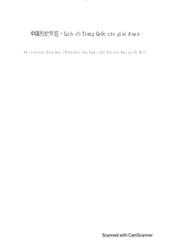 Lịch sử Trung Quốc các giai đoạn