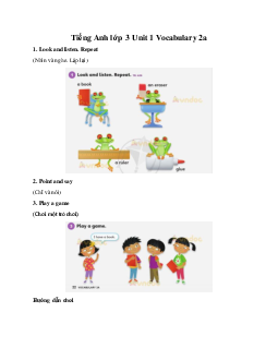 Explore Our World 3 Unit 1 My classroom Vocabulary 2b